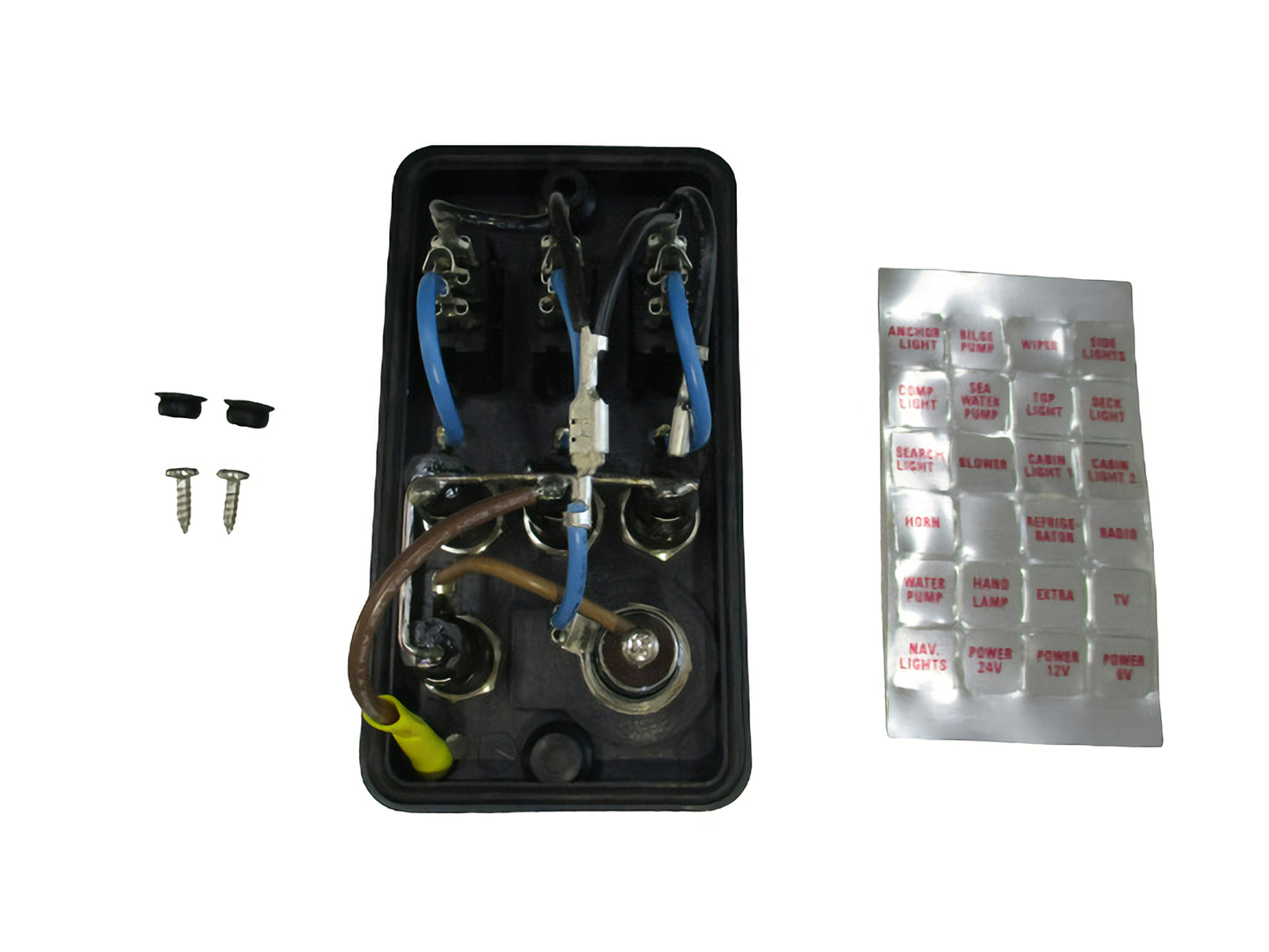 Marine Boat 3 Gang Waterproof LED Switch Panel 556-10570-00