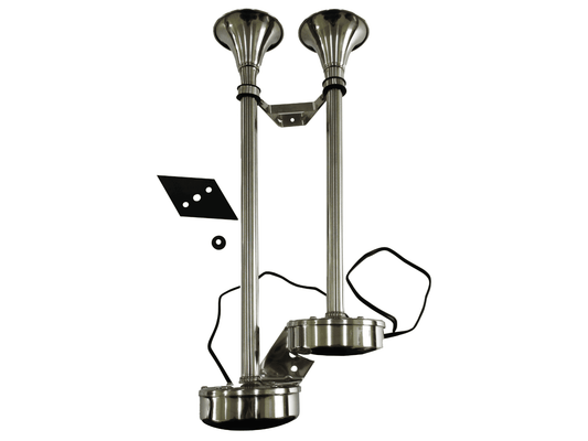 Marine Boat Hardware 12V SST Dual Trumpet Horn 256-04302-00