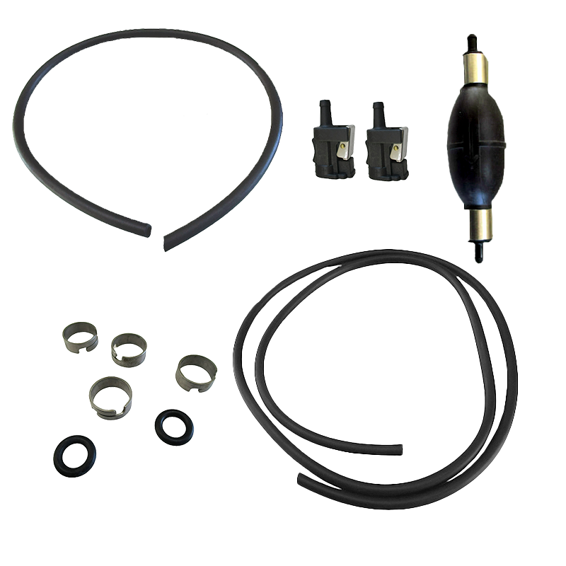 Yamaha Rubber Fuel Line Hose with Connector and Primer Pump 6Y2-24306-56-00